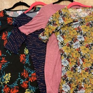 Lot of 11 XS LuLaRoe Julia dresses. GUC.